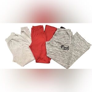 Bundle PINK VS & No Boundarie Jogger & Flare Pants 3pc